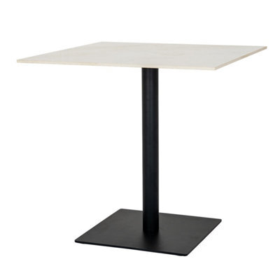 Romanby Stone Large Square Dining Table Stone Effect Dining Table - image 1