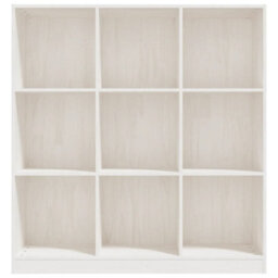 Vidaxl Book Cabinet/room Divider White 104X33.5X110 Cm Solid Pinewood Book Cabinets - thumbnail 5