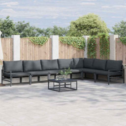 Berkfield Garden Sofa Set 8 Pcs Anthracite Steel