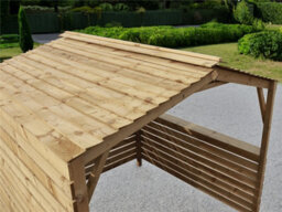 Edecks Atlast Hot Tub Privacy Shelter Garden Gazebo 2400mm X 2400mm Pressure Treated Outdoor Timber With Bolt Down Anchors 2.1M - thumbnail 5