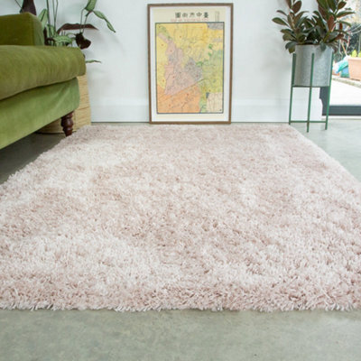 Loomed Kukoon Soft Pink Shaggy Area Rug For Living Room - 240 X 60Cm - image 1