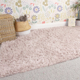 Loomed Kukoon Soft Pink Shaggy Area Rug For Living Room - 240 X 60Cm - thumbnail 4