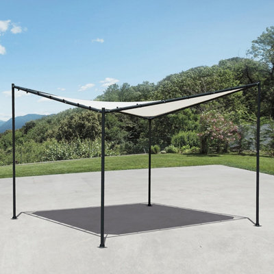 Primrose 3.5M Square Portable Powder Coated Steel Frame With Waterproof Sail Shade - image 1