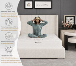 DS Living Bliss Medium Gel Glacier Spring Mattress - thumbnail 6