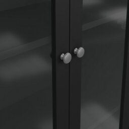Furniture To Go Madrid China Cabinet 2 Doors W/glass + 3 Drawers In Matt Black - thumbnail 9