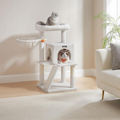 Ledrem Small Cat Tree, Cat Tower With Widened Perch For Large Cats Indoor, Kittens, Scratching Posts And Ramp - image 1