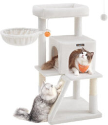 Ledrem Small Cat Tree, Cat Tower With Widened Perch For Large Cats Indoor, Kittens, Scratching Posts And Ramp - thumbnail 7