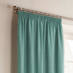 furn. Furn Harrison Herringbone Weave Pencil Pleat Curtain Pair Marine Blue (W)229Cm X (D)229Cm - thumbnail 2