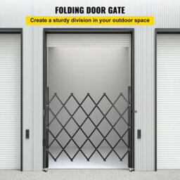 "Vevor Single Folding Security Gate, 48"" H X 66"" W Folding Door Gate, Steel Accordion Security Gate, Scissor Gate" - thumbnail 2