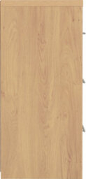 Seconique Seville 3 Drawer Chest Oak And Grey Sheen Finish - thumbnail 4