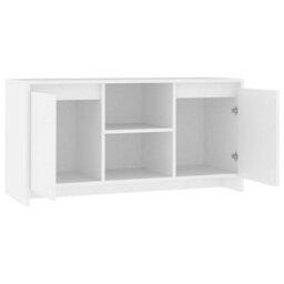 Berkfield Sturdy Tv Cabinet White 102X37.5X52.5 Cm Engineered Wood - thumbnail 5