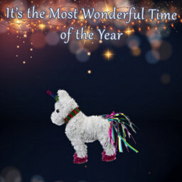 Christmas Decoration Tinsel Unicorn X 1 25Cm X 22Cm White Unicorn 25Cm - thumbnail 3