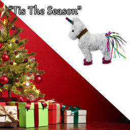 Christmas Decoration Tinsel Unicorn X 1 25Cm X 22Cm White Unicorn 25Cm - thumbnail 6