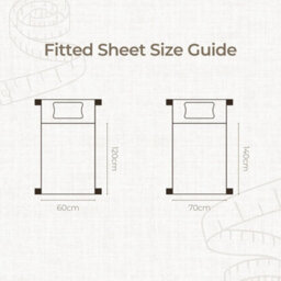 MHG Living Pack Of 2 Fitted Cot Sheets, 100% Cotton Jersey - Soft & Breathable - Ecru & Brown - Fits 120X60Cm Cots - thumbnail 9