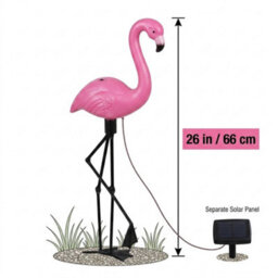 Set Of 3 Flamingo Led Solar Garden Lights, Outdoor Solar Powered Stake Lights For Garden, Lawn, Patio And Pathway - thumbnail 7