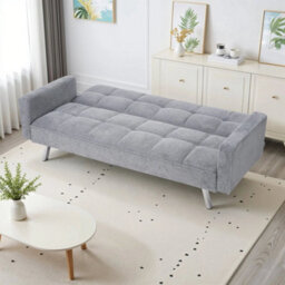 2 Seater Pull Out Sofa Bed Position Adjustable Folding Guest Bed Living Room - thumbnail 4