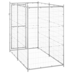 Walplus Outdoor Dog Kennel Galvanised Steel 110X220X180 Cm - thumbnail 4