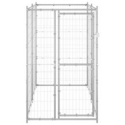 Walplus Outdoor Dog Kennel Galvanised Steel 110X220X180 Cm - thumbnail 2