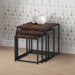 Oakham Camden Nest Of 3 Tables In Walnut - thumbnail 2
