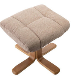 Morris Living Cairo Swivel Recliner Chair & Footstool In Wheat Lisbon Fabric - thumbnail 7