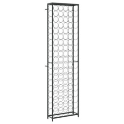 Walplus Wine Rack For 95 Bottles Black 54X18X200 Cm Wrought Iron - thumbnail 2