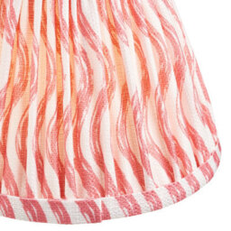 Loops Stylish Handcrafted Coral Pink Tapered Lamp Shade - Perfect For Home Decor - thumbnail 2