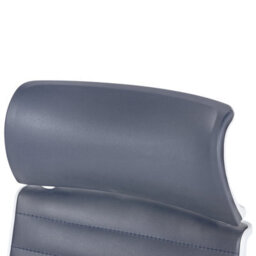 Beliani Office Chair Leader Faux Leather Grey - thumbnail 8