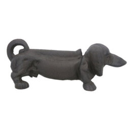 AB Tools Dachshund Boot Scraper Dog Door Stop Cast Iron Mud Muck Wedge Animal House - thumbnail 4