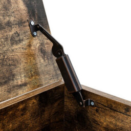 Thehotsale Wood Storage Ottoman Flip Top Storage Bench Chest With Metal Legs - thumbnail 8