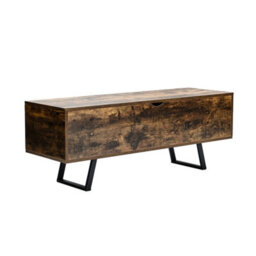 Thehotsale Wood Storage Ottoman Flip Top Storage Bench Chest With Metal Legs - thumbnail 6