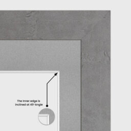 AK Frames 80X70Cm Marble Grey Modern Multi Photo Frame With Silver Mount - Holds 20 Apertures (18X) 6X4, (2X) 4X4 Photos - thumbnail 7