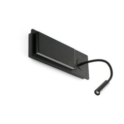 Luminosa Lighting Luminosa Mood Wall Lamp With Reading Light Black 3000K - thumbnail 3