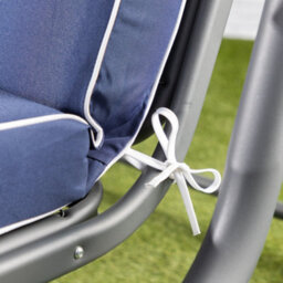 Alfresia Turin Reclining Swing Seat With Navy Blue Luxury Cushions - thumbnail 5