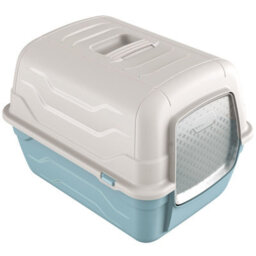 Cat Centre.Direct Cat Centre Cat Pink Large Hooded Litter Tray - Enclosed Box - thumbnail 2