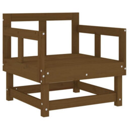 Berkfield Garden Chairs With Cushions 2 Pcs Honey Brown Solid Wood Pine - thumbnail 5