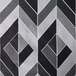 OHS Geo Duvet Cover Bedding Set Pillowcase Reversible Chevron, Grey - King - thumbnail 5