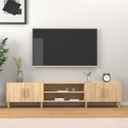 Vidaxl Tv Cabinet Sonoma Oak 180X31.5X40 Cm Engineered Wood - thumbnail 1