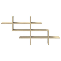 Vidaxl Wall Shelf Sonoma Oak 124.5X18X60.5 Cm Engineered Wood - thumbnail 4