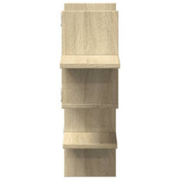 Vidaxl Wall Shelf Sonoma Oak 124.5X18X60.5 Cm Engineered Wood - thumbnail 5