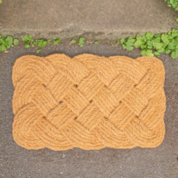 Nicola Spring Coir Knotted Door Mat - 68 X 43Cm - Indoor Outdoor Floor Mat Entry Dirt Trapper Rug Boot Scraper Doormat - thumbnail 6