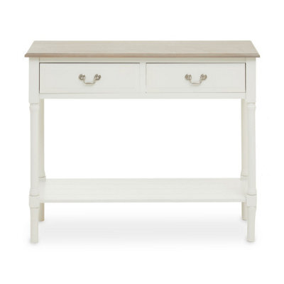Orsina Console Table For Hallway, Pine Wood Hallway Table For Home Décor, Wood Table With 2 Drawers For Office - image 1