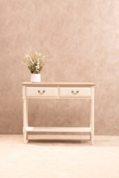 Orsina Console Table For Hallway, Pine Wood Hallway Table For Home Décor, Wood Table With 2 Drawers For Office - thumbnail 5