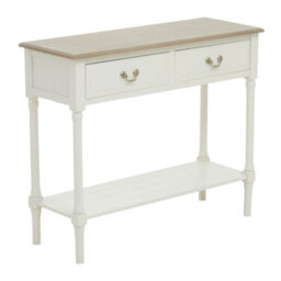 Orsina Console Table For Hallway, Pine Wood Hallway Table For Home Décor, Wood Table With 2 Drawers For Office - thumbnail 2