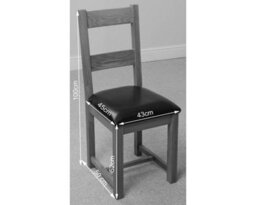 That's Furniture Lincoln Solid Oak Dining Chairs For Dining Room Or Kitchen - thumbnail 5