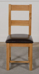 That's Furniture Lincoln Solid Oak Dining Chairs For Dining Room Or Kitchen - thumbnail 2