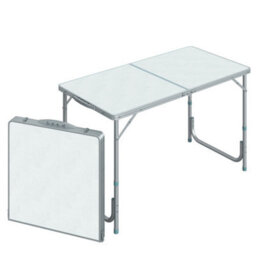 Outsunny 4Ft Aluminium Portable Folding Camping Picnic Table Outdoor Garden - thumbnail 2