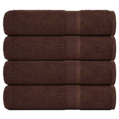 Berkfield Bath Towels 4 Pcs Brown 100X150 Cm 360 Gsm 100% Cotton - image 1