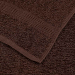 Berkfield Bath Towels 4 Pcs Brown 100X150 Cm 360 Gsm 100% Cotton - thumbnail 6