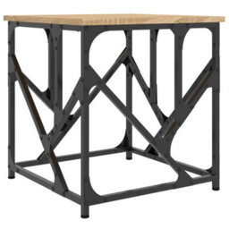 Berkfield Industrial Coffee Table Sonoma Oak 45X45X47.5 Cm Engineered Wood - thumbnail 1