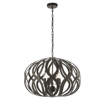 Luminosa Lighting Luminosa Sirolo 5 Light Ceiling Pendant Antique Bronze Paint, E14 - image 1